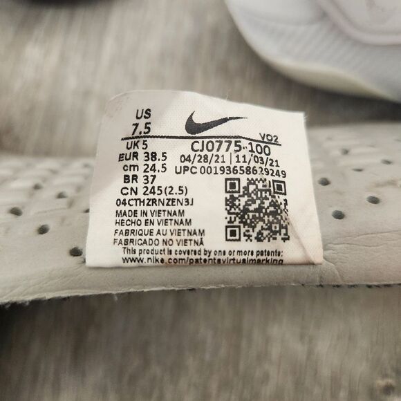 Nike SuperRep Cycle White Black Cycling Shoes Cleats Women’s Size 7.5 CJ0775-100 - Picture 10 of 10